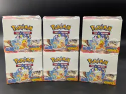 Pokemon Scarlet & Violet SV08 Surging Sparks Lot of 6 Sealed Booster Boxes - Image 1