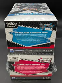 2x Pokemon SV10.5 Black Bolt White Flare Sealed Booster Bundle Display Case - Image 3