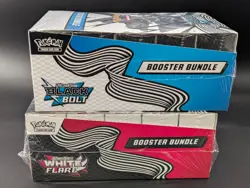 2x Pokemon SV10.5 Black Bolt White Flare Sealed Booster Bundle Display Case - Image 4