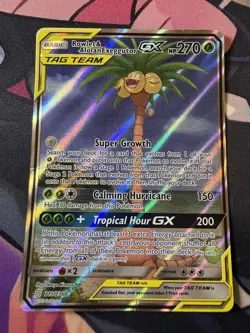 Pokemon TCG Rowlet & Alolan Exeggutor Tag Team GX Unified Minds 215/236 - Image 1