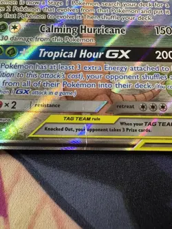Pokemon TCG Rowlet & Alolan Exeggutor Tag Team GX Unified Minds 215/236 - Image 2