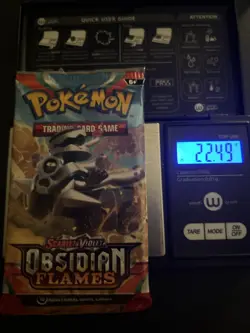 VERY HEAVY! 22.49 Gram Obsidian Flames Pokemon TCG Factory Sealed Booster Pack! - Image 1
