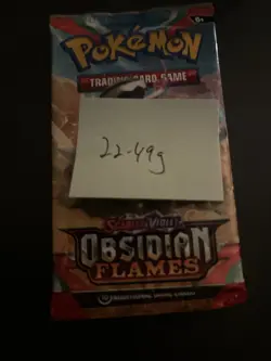 VERY HEAVY! 22.49 Gram Obsidian Flames Pokemon TCG Factory Sealed Booster Pack! - Image 4
