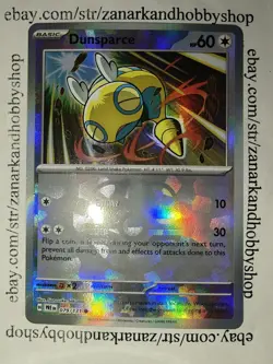 Pokemon Dunsparce 079/131 Prismatic Evolutions MASTER BALL HOLO NM - Image 1