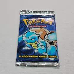 1999 Pokemon Base Set Unlimited Booster Pack Blastoise WOTC Factory Sealed @2E - Image 3