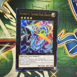 Yugioh! Number 91: Thunder Spark Dragon REDU-EN026 Ultra Rare 1st Edition NM - Image 1