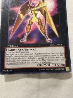 Yu-Gi-Oh! - Number 102: Star Seraph Sentry 2013 JOTL-EN053 Rare 1st Edition - Image 2