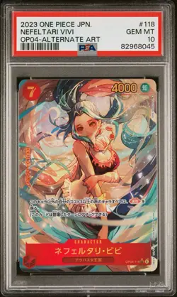 PSA 10 GM Nefeltari Vivi OP04-118 Kingdoms of Intrigue Japanese ONE PIECE TCG - Image 1