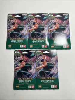 5x One Piece OP-12 Legacy of the Master Sleeved Booster Packs English Blister - Image 1
