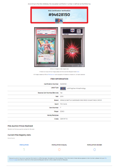 PSA 10 JAPANESE ONE PIECE ZORO BANDAI MIRACLE CARDASS GEM MINT POP 1 7 2010 65B - Image 3