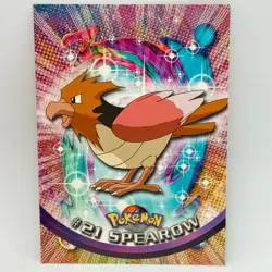 Spearow #21 - Topps TV Animation Trading Card - Pokemon Card - EXC - Image 1