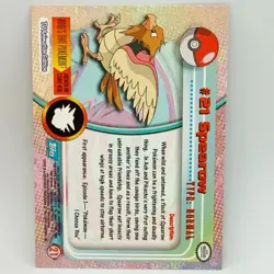 Spearow #21 - Topps TV Animation Trading Card - Pokemon Card - EXC - Image 2