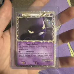 Crobat Prime 84/95 Heart Gold Soul Silver Holo Pokemon Card - MP - Image 1