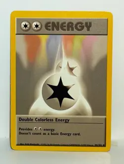 Double Colorless Energy 96/102 Pokemon Card TCG Base Set Unlimited Non Holo LP - Image 1