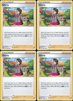 Gloria 141/172 - Brilliant Stars x4 Pokemon Trainer Card Playset 4x - Image 1