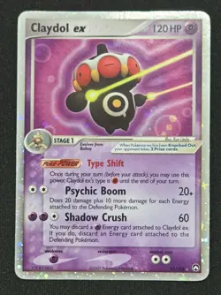 Claydol ex 93/108 Power Keepers Holo Ultra Rare Vintage Pokemon TCG Card LP - Image 1