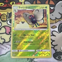 Butterfree 3/147 Burning Shadows Reverse Holo Rare Nintendo Pokemon Card TCG - Image 1