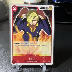 Sanji ST01-004 One Piece English Card Game Strawhat Starter Deck - Image 1