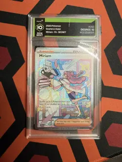Pokemon TCG Miriam Scarlet & Violet Base Set Holo Card 251/198 DGG GEM MINT 10 - Image 1