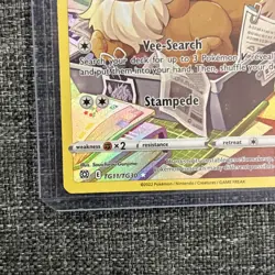 Pokemon TCG Eevee TG11/TG30 Trainer Gallery Full Art Holo Card - Image 4