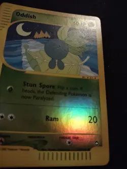 Oddish 97/147 Reverse Holo Pokemon Trading Card Game eCard Aquapolis Near Mint - Image 2