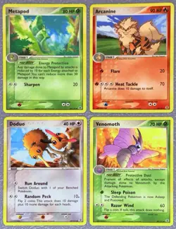 EX Fire Red Leaf Green Pokemon Card Lot x4 Non Holo LP - Image 1