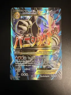 M Mewtwo EX 159/162 Textured Full Art Pokemon Card - Mint - Image 2