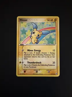 Pokemon EX Hidden Legends Minun Card 67/101 Non-Holo Common - Image 2