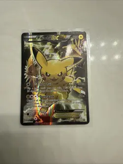 XY Generations Black Star Promo Pikachu EX Holo Pokemon Card XY124 Full Art - Image 1