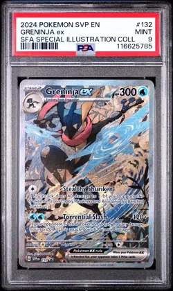 Greninja ex 132 Sv: Scarlet & Violet Promo Cards Holo PSA 9 - Image 1