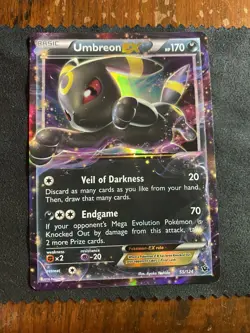 Pokemon Umbreon TCG EX Fates Collide Holo Card 55/124 mp Condition - Image 1