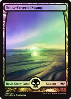Snow-Covered Swamp (Full-Art) FOIL Modern Horizons NM CARD ABUGames - Image 1