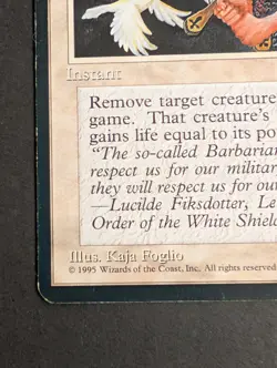 MTG Card - 1x Swords to Plowshares - Ice Age - HP - Vintage Magic The Gathering - Image 3