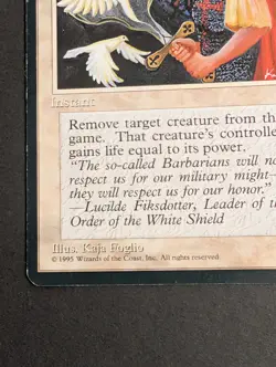 MTG Card - 1x Swords to Plowshares - Ice Age - HP - Vintage Magic The Gathering - Image 4