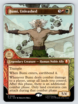 Avatar Bumi, Unleashed Borderless M 348 Magic the Gathering - Image 1