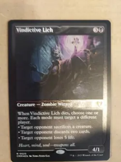 Vindictive Lich (Foil Etched) Commander Masters Foil - Image 1