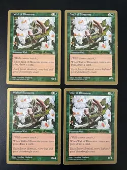 MTG- Wall of Blossoms x4 - 1998 Seattle World Championship Deck - Image 1