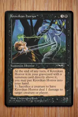 Krovikan Horror / Alliances *NM Near Mint Unplayed* Rare Magic the Gathering MTG - Image 1
