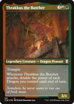 1x Thrakkus the Butcher (FOIL ETCHED) - NM - See Pic for Set - SPARROW MAGIC - Image 1