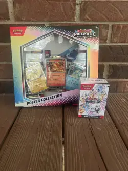 BRAND NEW-Pokemon TCG Prismatic Evolutions Poster Collection & Booster Bundle - Image 1