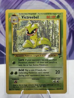 Pokemon TCG Victreebel 32/130 Base Set 2 Non Holo Rare 2000 WOTC VTG LP - Image 1