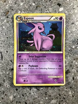 Pokemon TCG Cards Espeon 2/90 HGSS Undaunted Holo Rare NM - Image 1