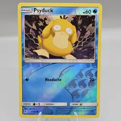 🌈 Psyduck #11/68 Hidden Fates Reverse Holo Pokemon Tcg Near Mint - Image 1