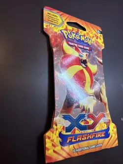 Pokemon XY FLASHFIRE SLEEVED PACK - FACTORY SEALED & MINT mega - Image 3