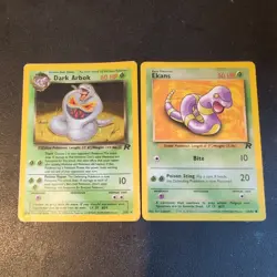 Pokemon TCG WOTC Team Rocket Dark Arbok 2/82 Holo MP + Ekans evolution set - Image 1