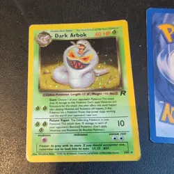 Pokemon TCG WOTC Team Rocket Dark Arbok 2/82 Holo MP + Ekans evolution set - Image 3