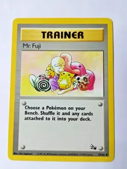 Pokemon TCG Mr. Fuji Fossil 58 Regular Unlimited Uncommon - Uncirculated - Image 1