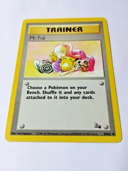 Pokemon TCG Mr. Fuji Fossil 58 Regular Unlimited Uncommon - Uncirculated - Image 2