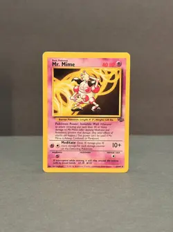 Pokemon Jungle Mr. Mime Non Holo - Lightly Played LP - Original Vintage 22/64 - Image 1
