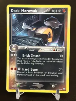 Pokemon Dark Marowak 7/109 ex Team Rocket Returns Rare LP - Image 1
